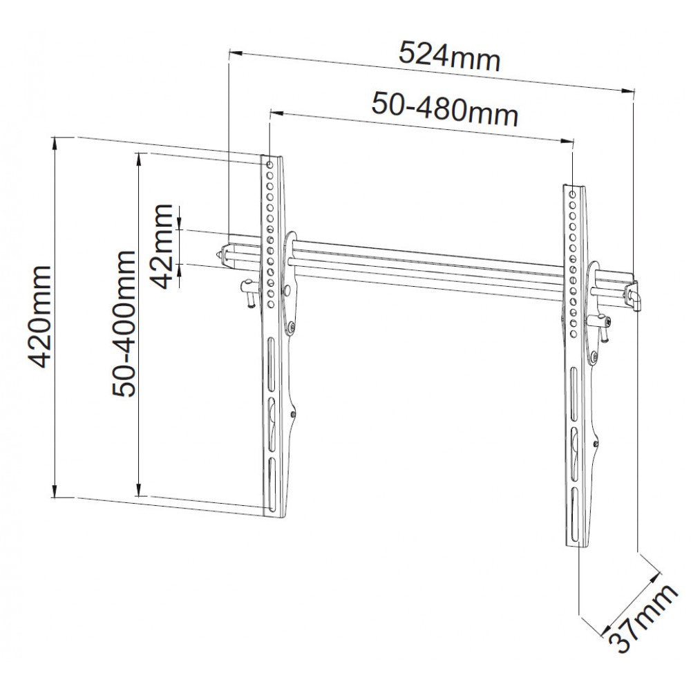 Techly ICA-PLB 133MTY Tilting Wall Mount for 23-55" TV - view 8