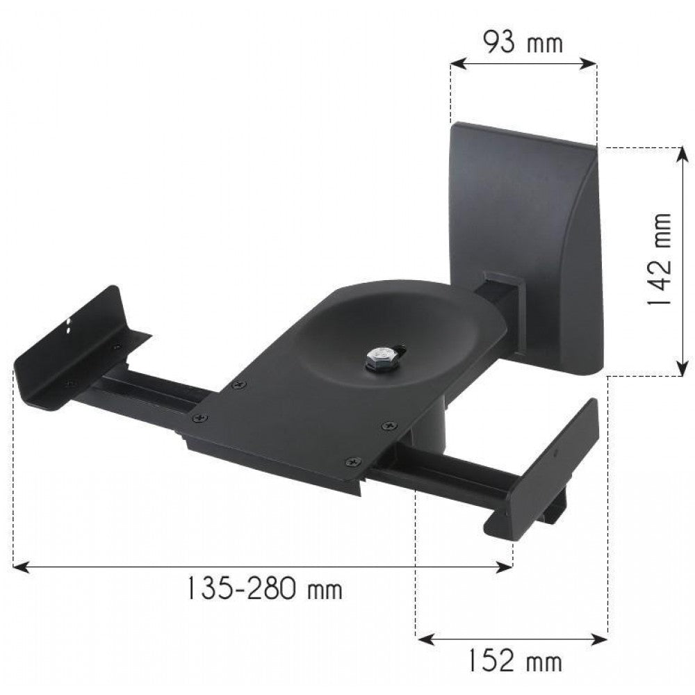 Techly ICA-SP SS201 Pair of Wall Speaker Brackets up to 25 kg - view 3