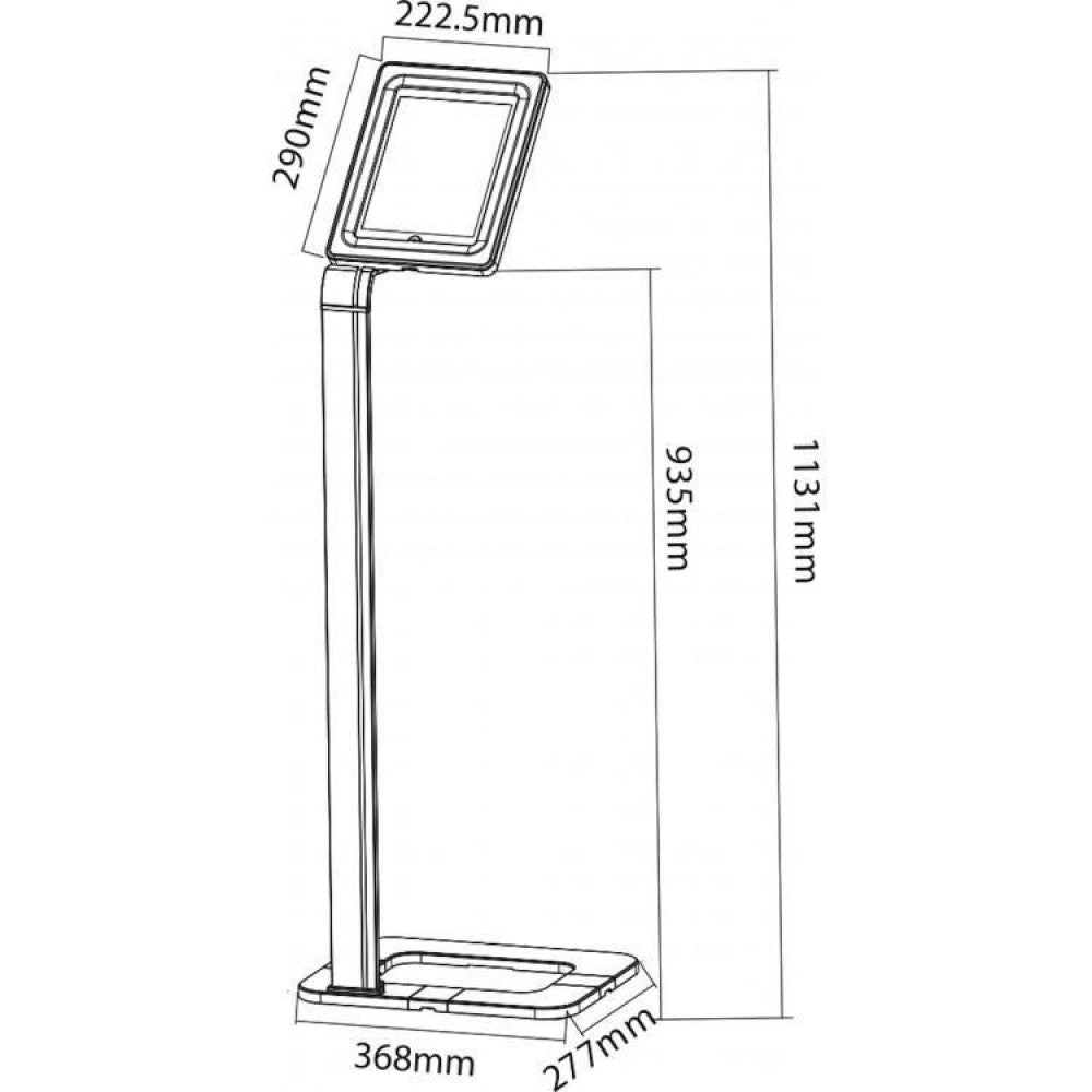 Techly ICA-TBL 1501 Floor Stand for Tablets 9.7-10.1" - view 4