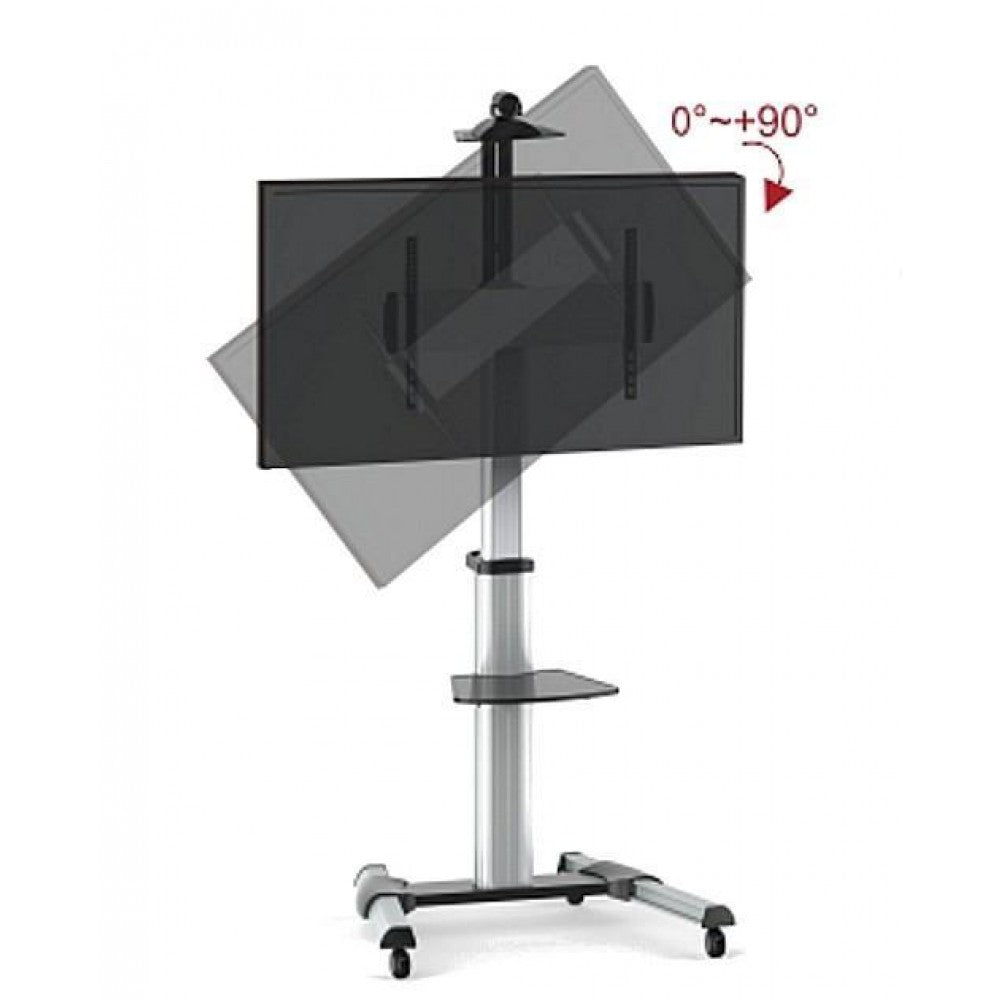 Techly ICA-TR15 TV Trolley with Shelf for 37-70" LCD/LED - view 2