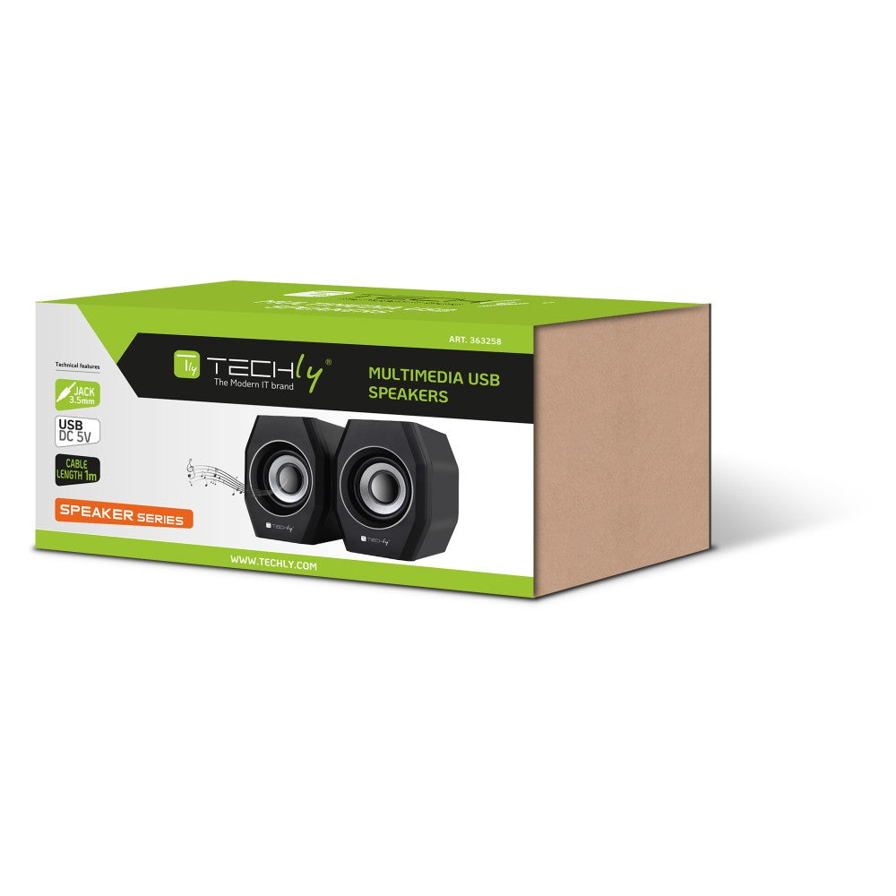 Techly ICC SP-320STY USB PC Speakers — View 2