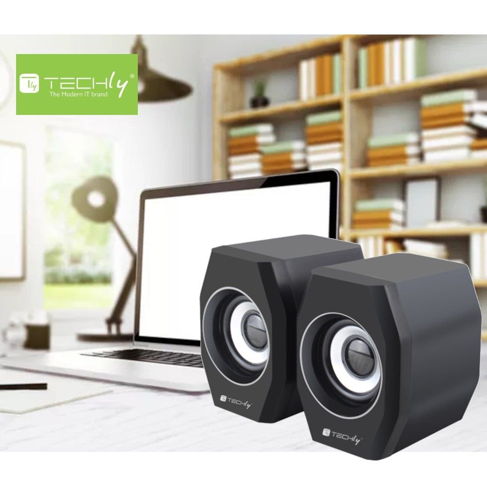 Techly ICC SP-320STY USB PC Speakers — View 9