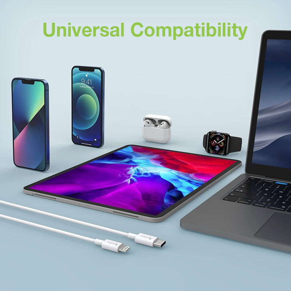 Techly ICOC APP-8BUC10T USB-C to Lightning Fast Charging Cable 1m - View 4