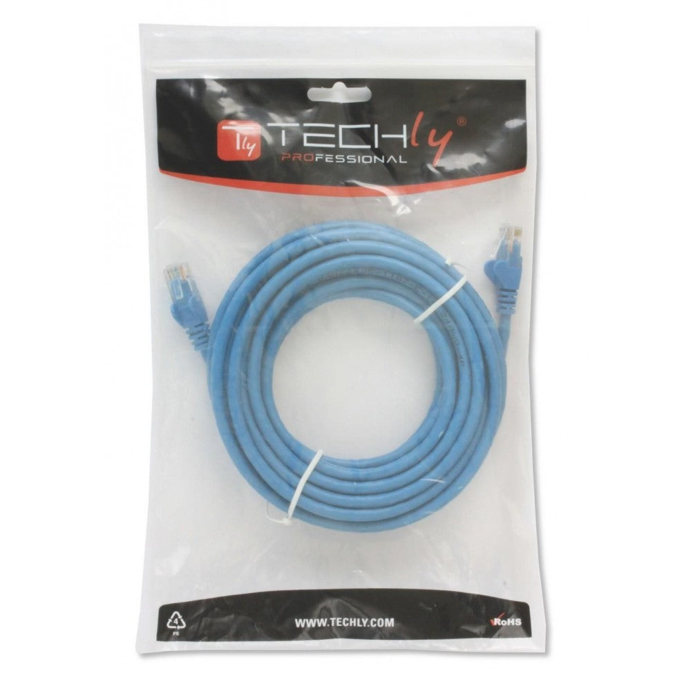 Techly ICOC CCA6U-100-BLT Blue Cat.6 UTP CCA Patch Cable 10 m - view 2