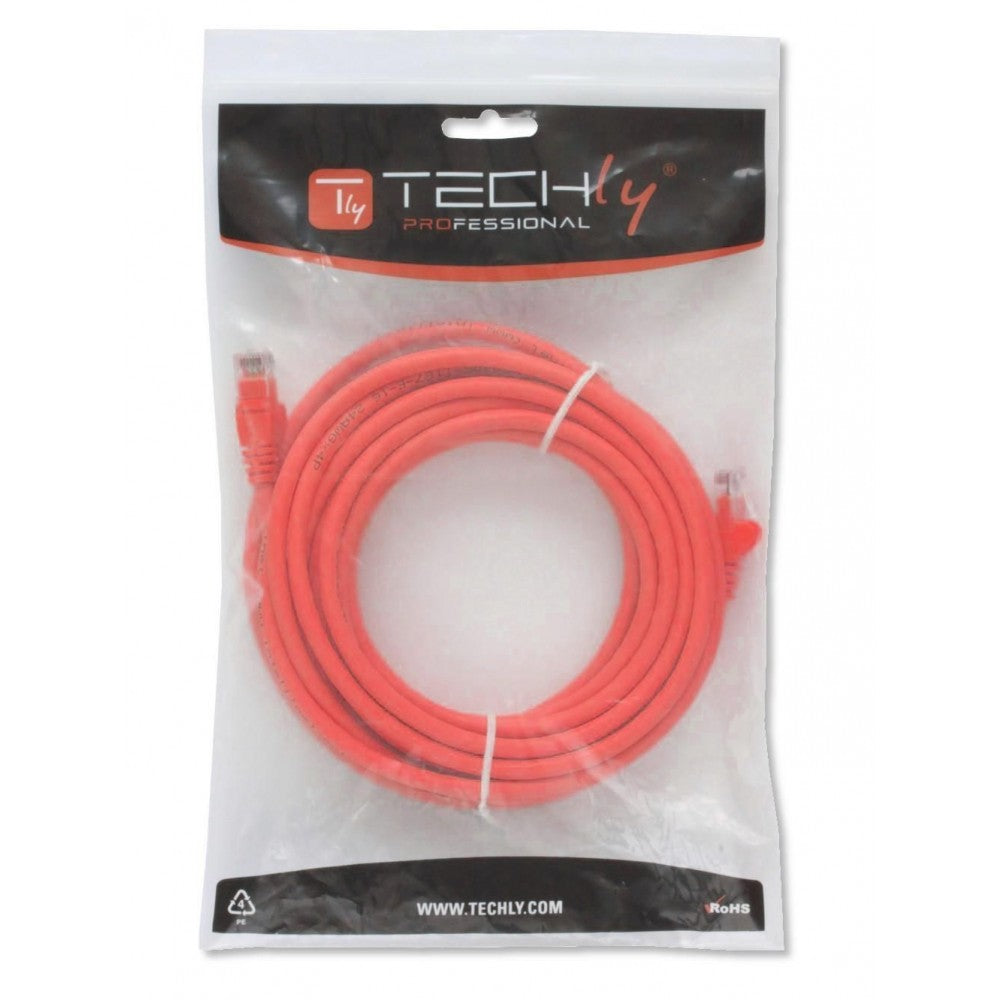 Techly ICOC CCA6U-100-RET Red Cat.6 UTP CCA Patch Cable 10 m - view 2