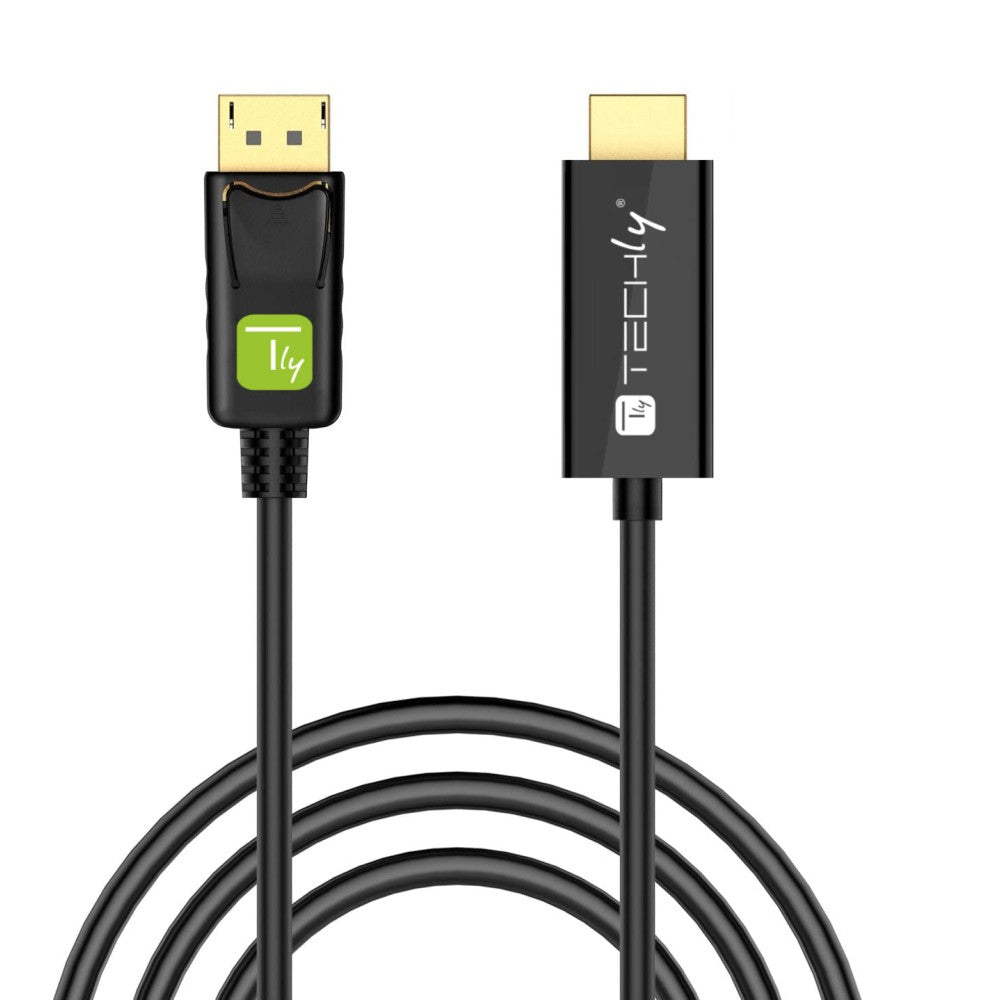 Techly ICOC DSP-H12-020 DisplayPort 1.2 to HDMI 4K Cable 2m - View 3