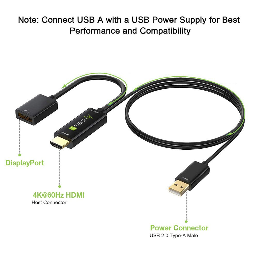 Techly ICOC HDMI-DP12A60 HDMI to DisplayPort Adapter 4K @60Hz - View 3
