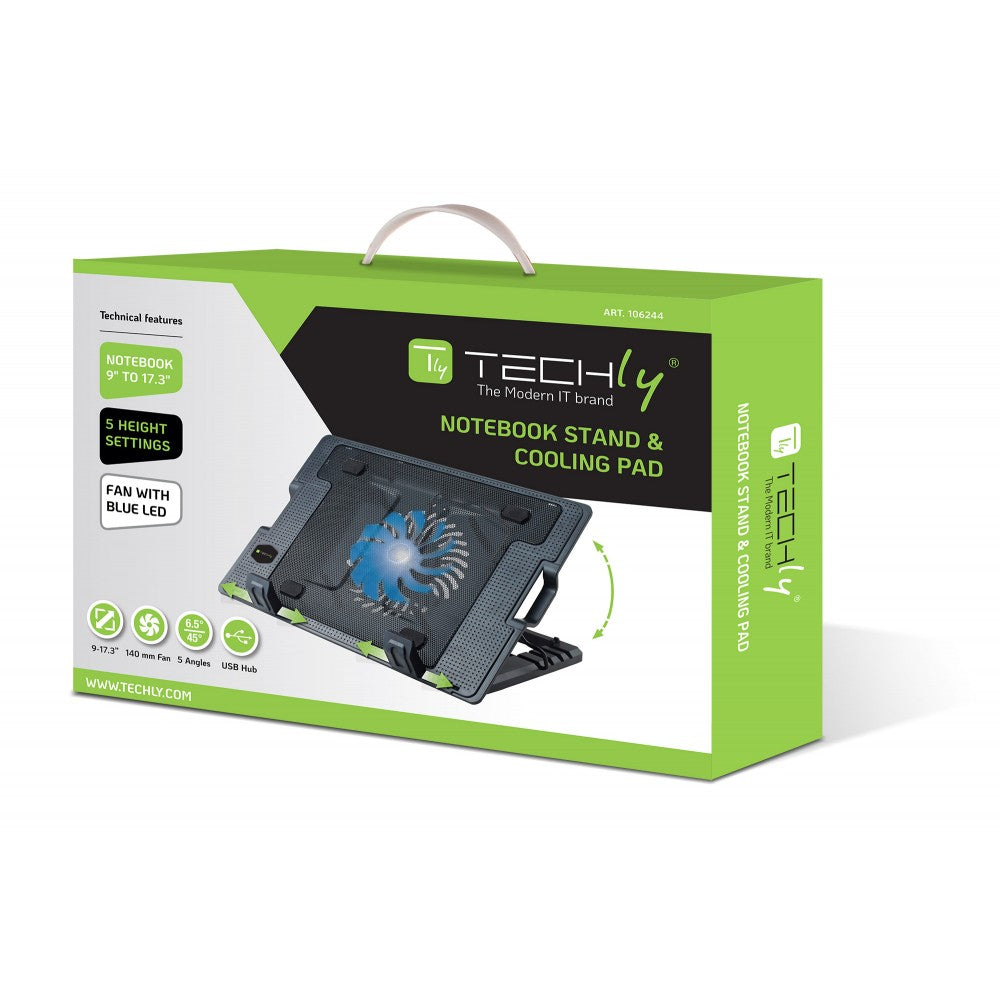 Techly ICOOL-CP12TY Notebook Cooling Pad — View 2