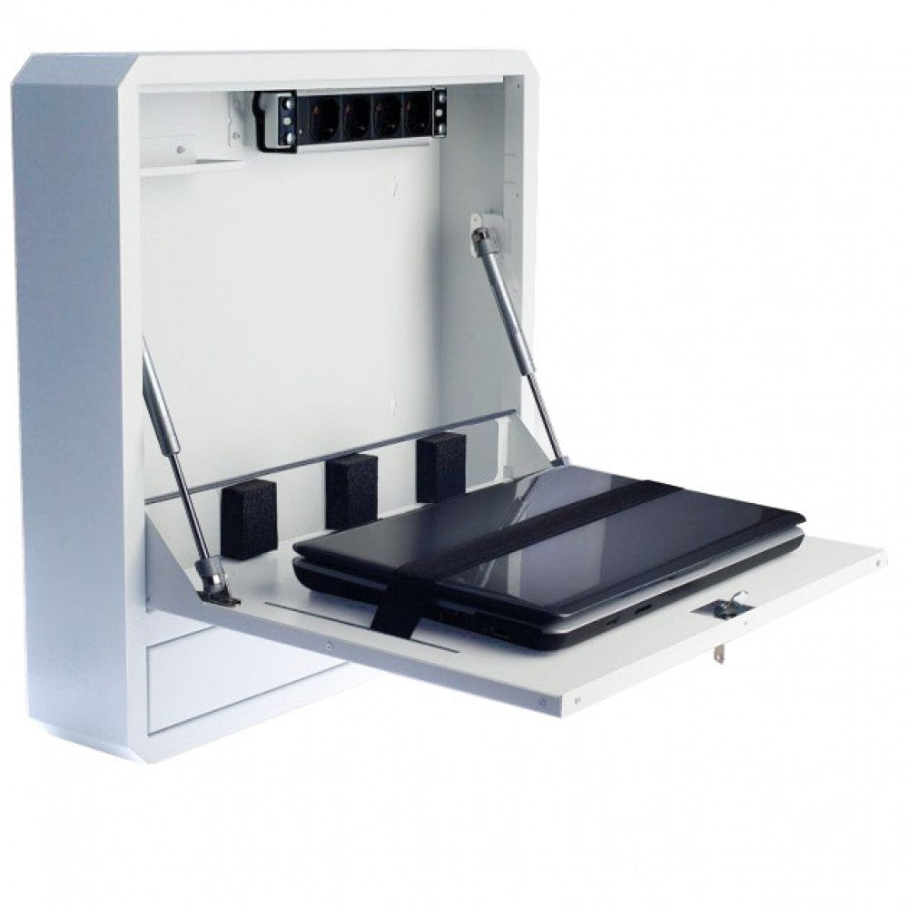 Techly Professional ICRLIM01W2 Laptop Wall Security Box — Side View