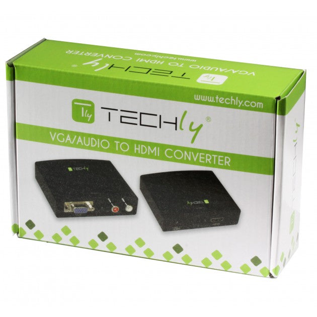 Techly IDATA CN-VGA VGA + R/L Audio to HDMI Mini Converter - view 2