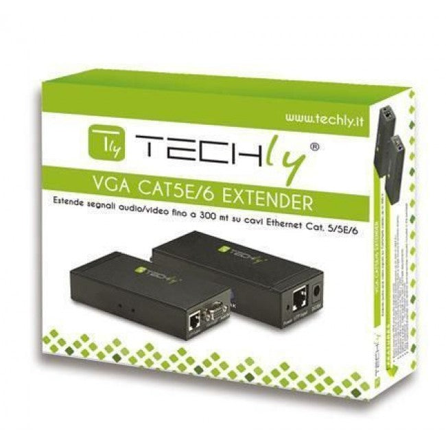 Techly IDATA EX-DL344 VGA and Audio Extender over Cat.5/5e/6 up to 300 m — image 2