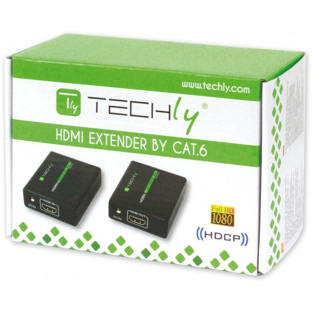 Techly IDATA EXT-E70 HDMI Extender 1080p 60m over Cat6/6A/7 - view 2