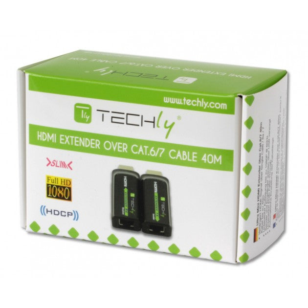 Techly IDATA EXT-E70S Compact HDMI Extender 1080p 40m Cat6 - view 2