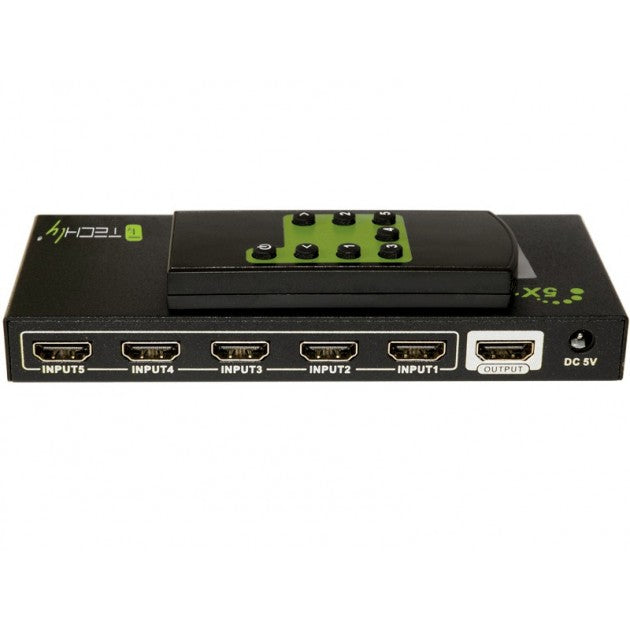Techly IDATA HDMI-4K51 HDMI Switch 5x1 4K with Remote Control - view 5