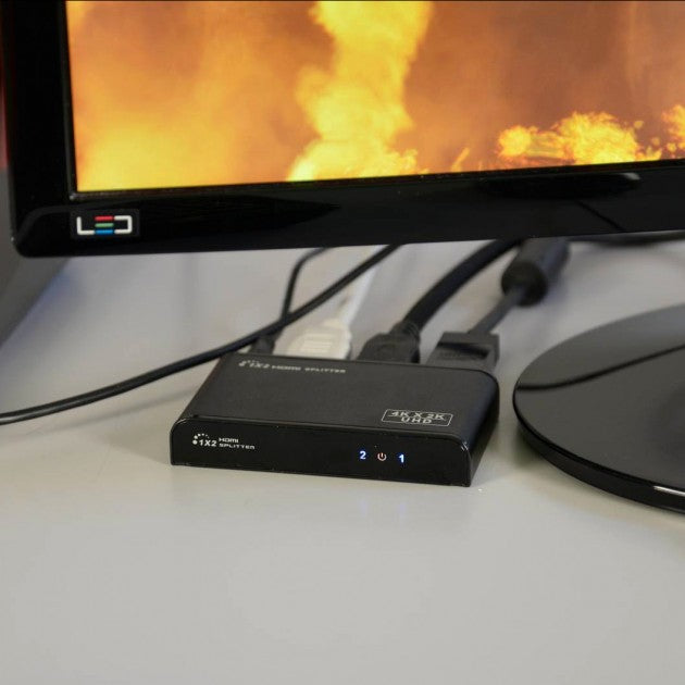 Techly IDATA HDMI2-4K2 HDMI 2.0 Splitter 1x2 4K 60Hz HDR - view 9