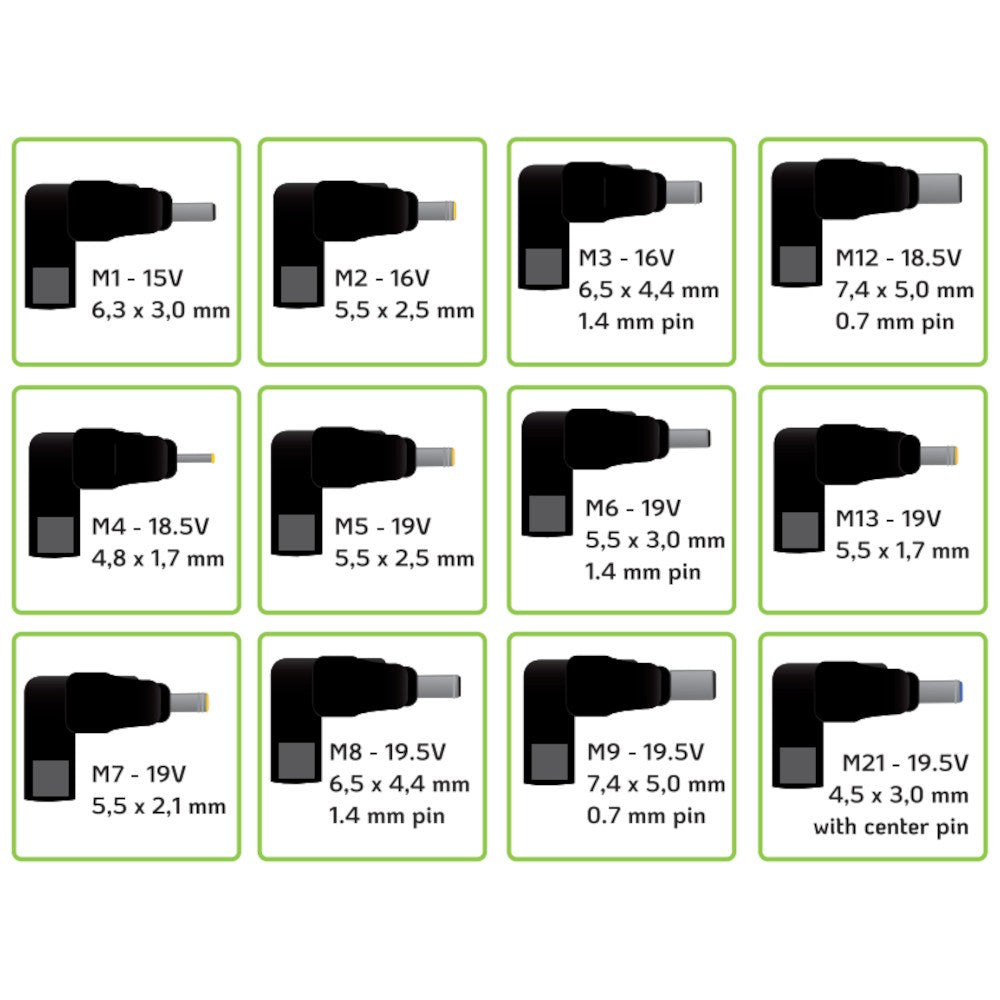 Techly IPW-NTS90WTY Universal 90W Notebook Power Supply with USB - view 3