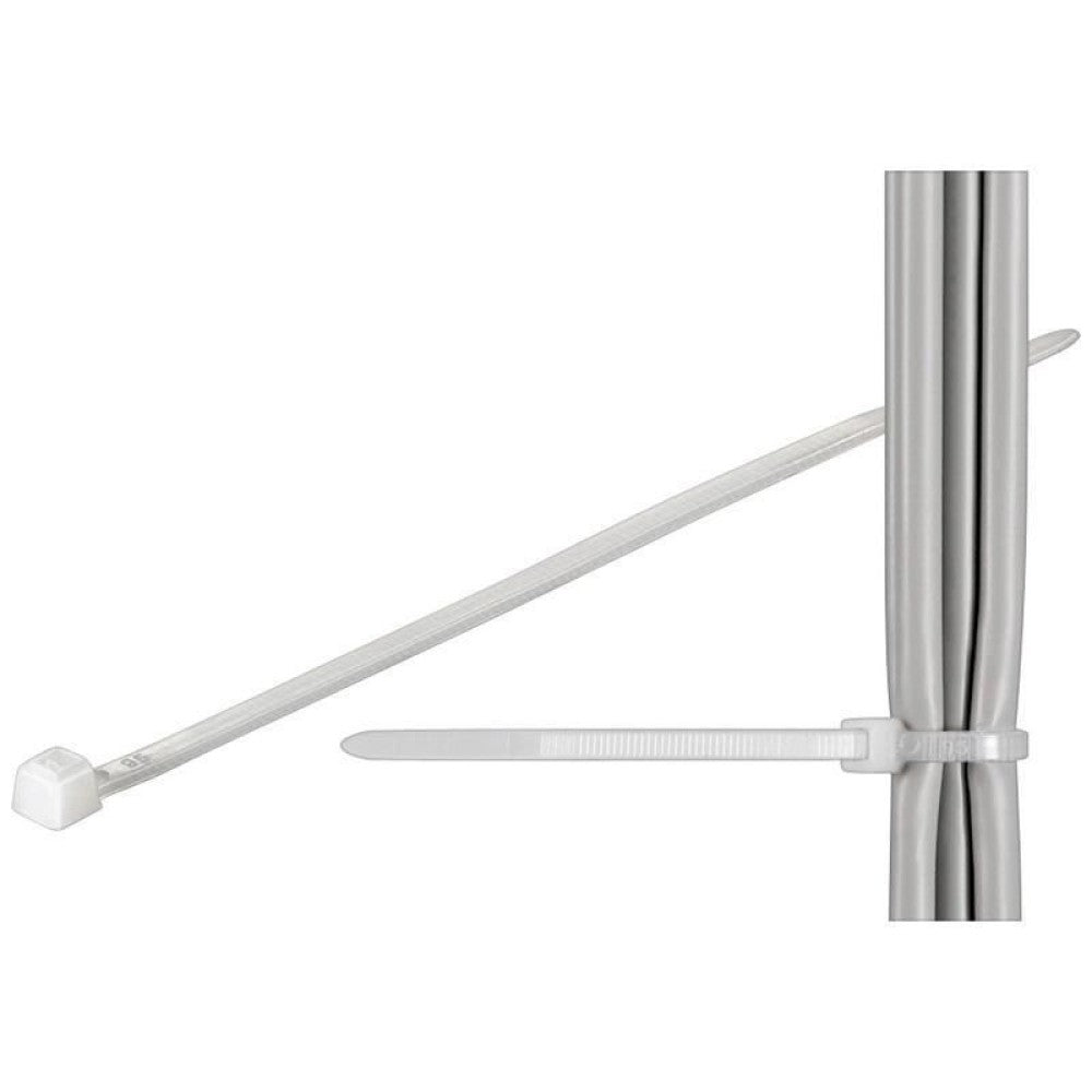 Techly ISWT-20026 Cable Ties 200x2.5mm Nylon 100pcs White - view 2