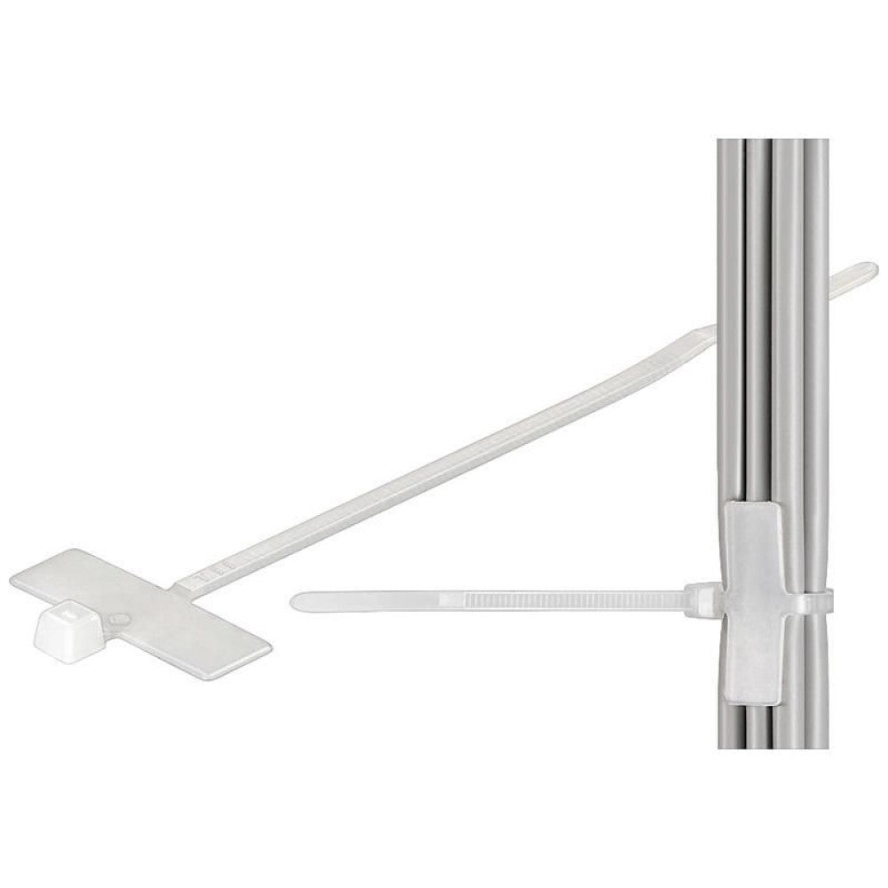 Techly ISWT-959 Cable Ties with Nameplate 100x2.5mm 100pcs White - view 5