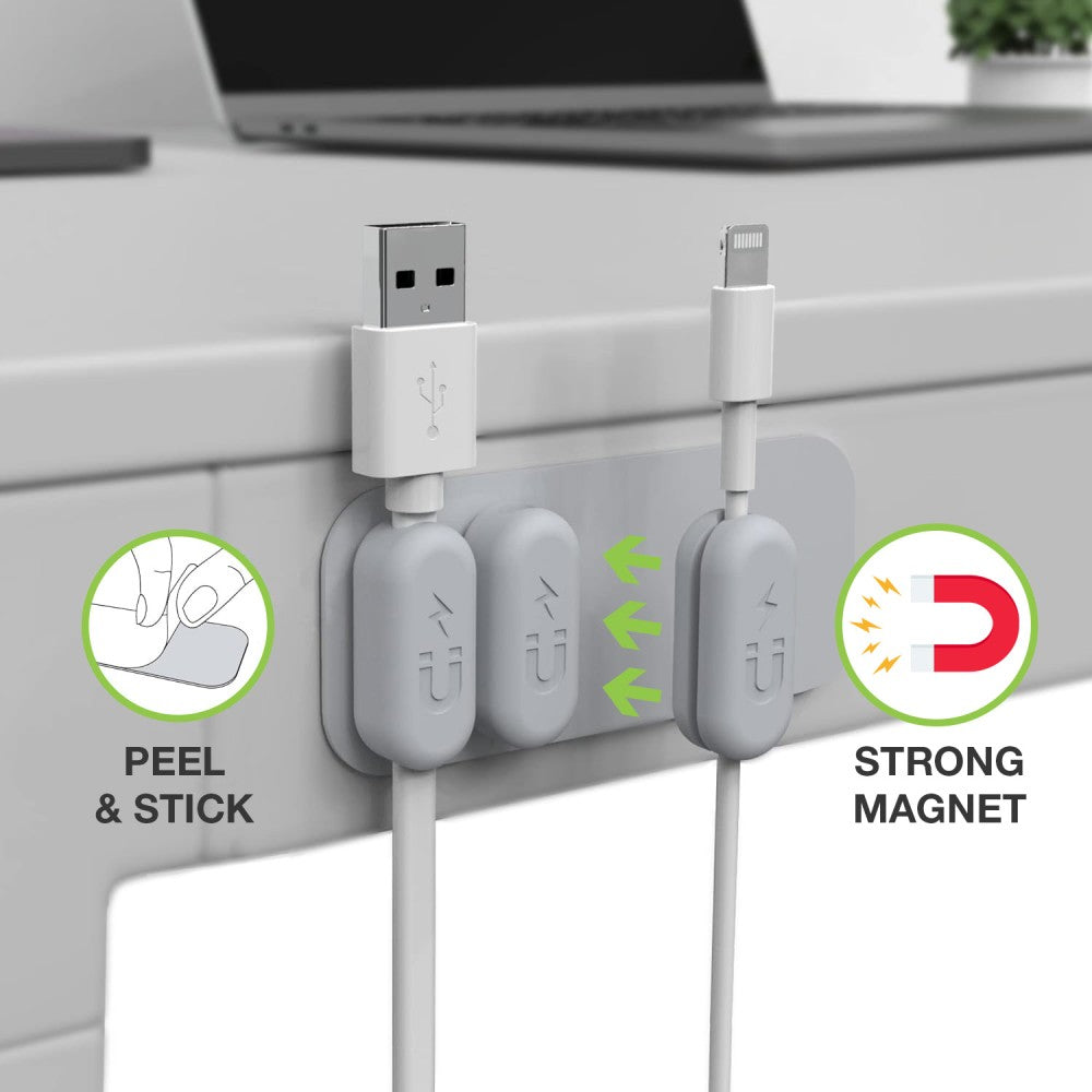 Techly ISWT-CL-MAGNETIC Magnetic Cable Clip Organizer 4 Clips - view 2