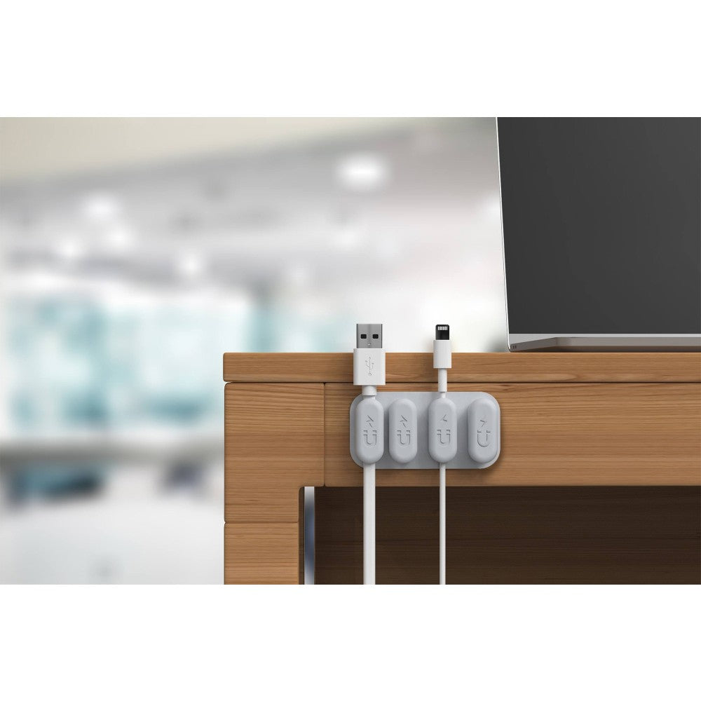 Techly ISWT-CL-MAGNETIC Magnetic Cable Clip Organizer 4 Clips - view 3