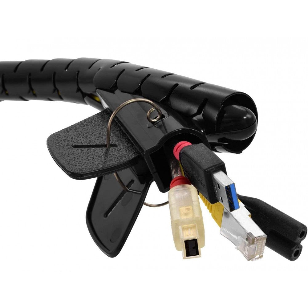 Techly ISWT-KIT-BK Cable Management Sheath 25mm 2.5m with Inserter - view 4