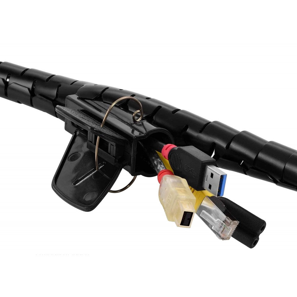 Techly ISWT-KIT-BK Cable Management Sheath 25mm 2.5m with Inserter - view 5