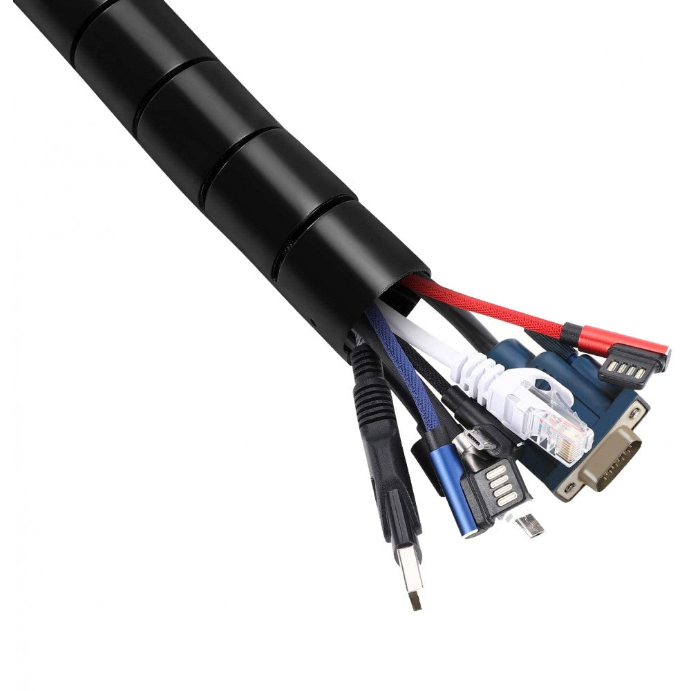 Techly ISWT-KIT-BK Cable Management Sheath 25mm 2.5m with Inserter - view 6