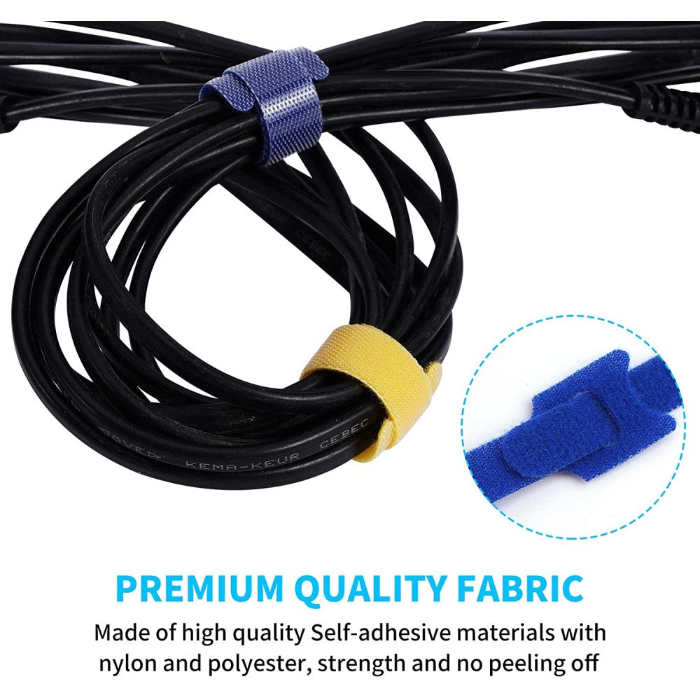 Techly ISWT-VEL10-COLT Reusable Velcro Cable Ties Multicolour 10pcs - view 4
