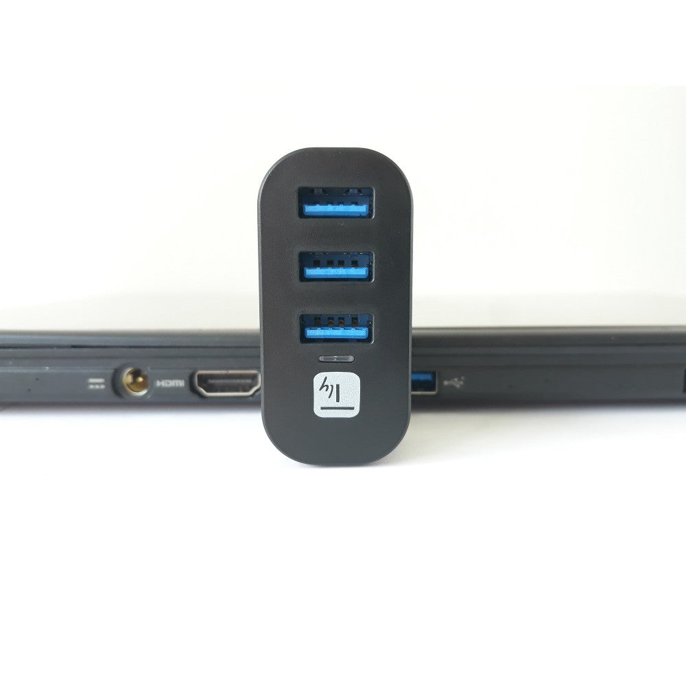 Techly IUSB3-HUB3-ROTB 3-Port USB 3.0 Mini Hub Rotating — image 3