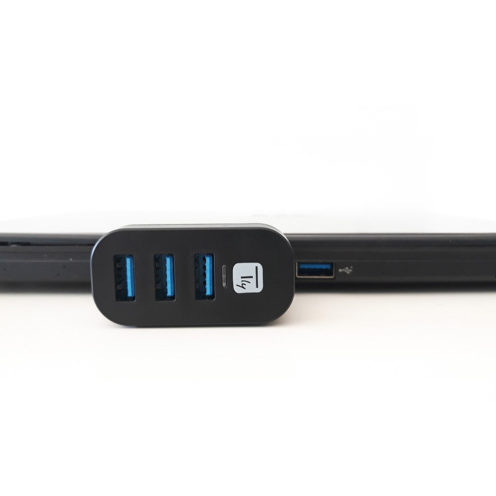 Techly IUSB3-HUB3-ROTB 3-Port USB 3.0 Mini Hub Rotating — image 4