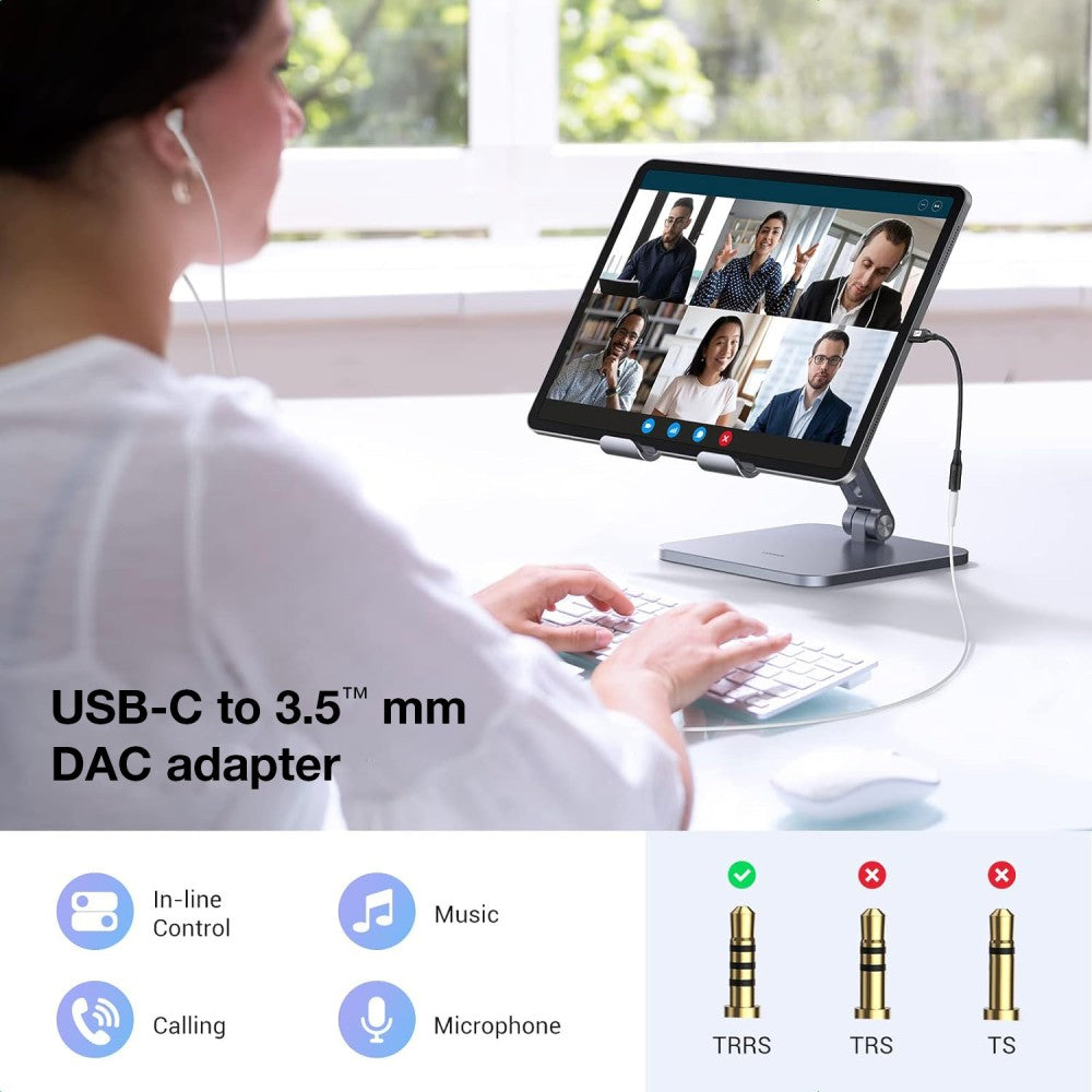 Techly ICOC USBC-DAC24J USB-C to 3.5mm Audio Jack DAC Cable - view 5