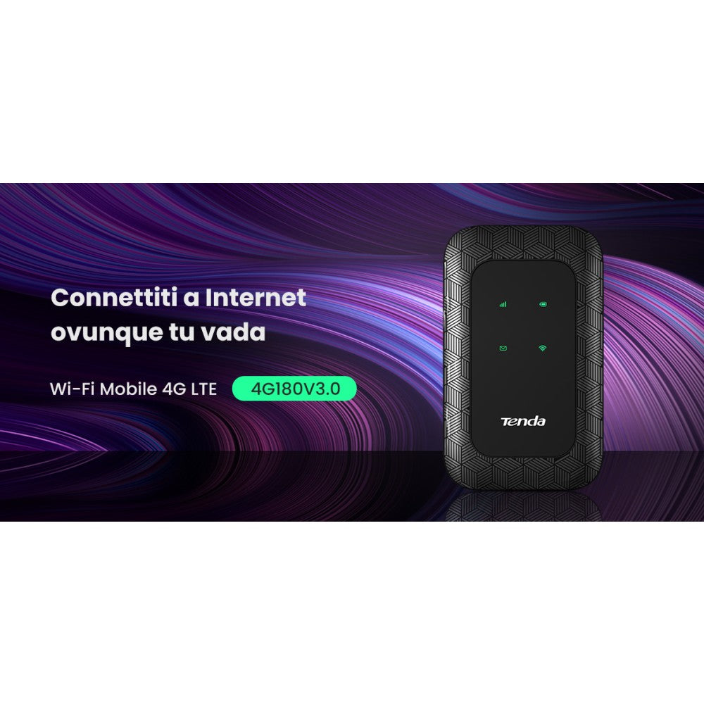 Tenda WiFi Router — Side View