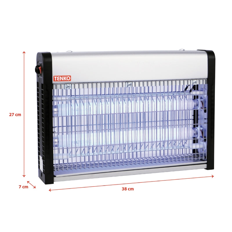 Εντομοκτόνο UV Tenko FLYTRAP M 2× 10 W T8 – Πλέγμα 3000 V, 80 m² & Επιτοίχιο