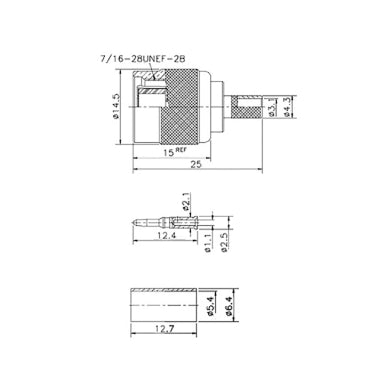 GBC 30.4004.00 TNC Male Crimp Connector for RG58 – 50 Ohm, Nickel-Brass & PTFE