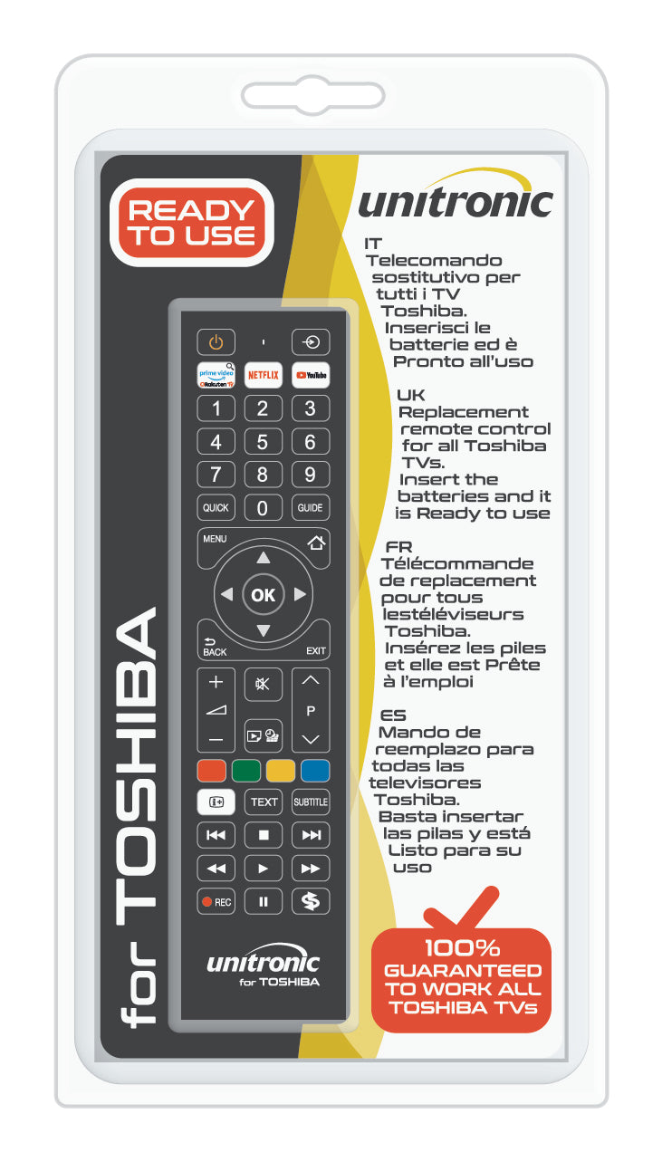 Unitronic Universal TV Remote — Side View