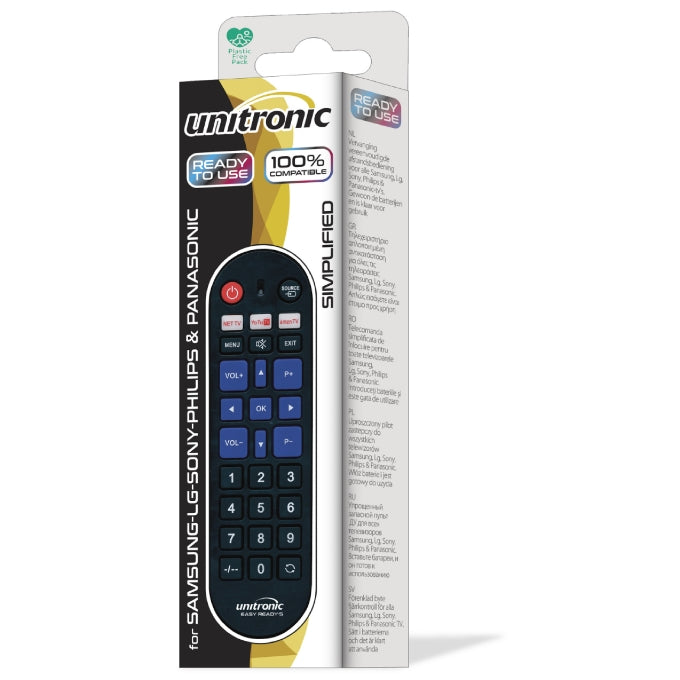 Unitronic Universal TV Remote — Side View