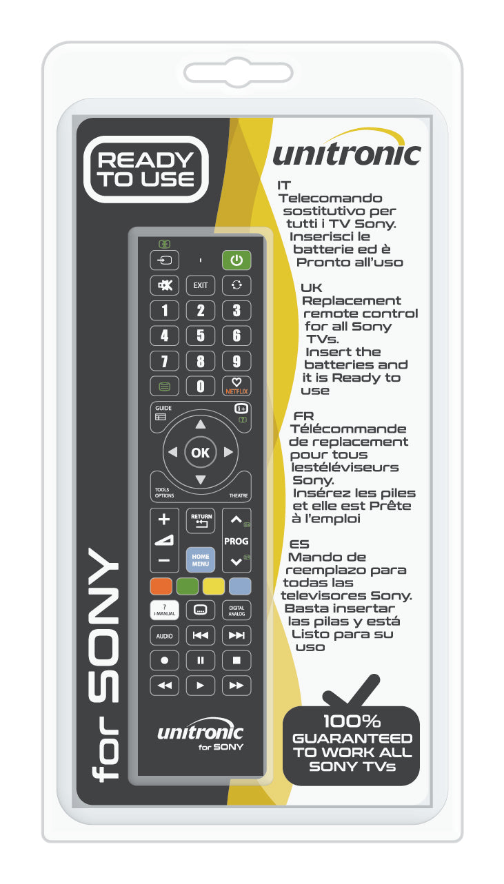 Unitronic Universal TV Remote — Side View