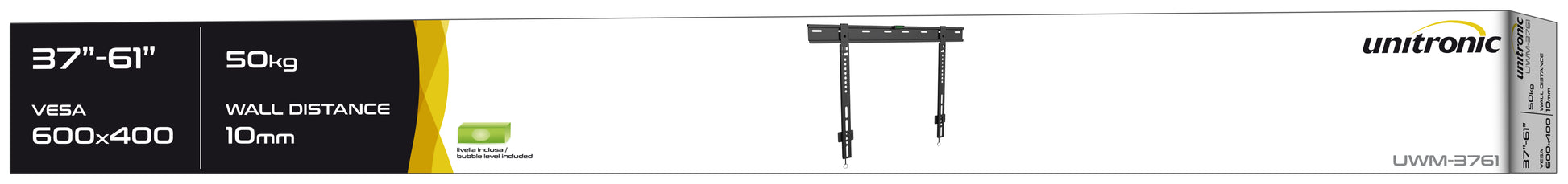 Unitronic Fixed TV Wall Mount — Detail View