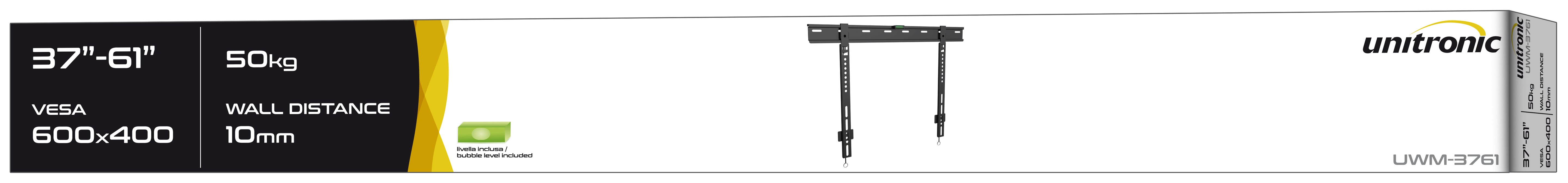 Unitronic Fixed TV Wall Mount — Detail View