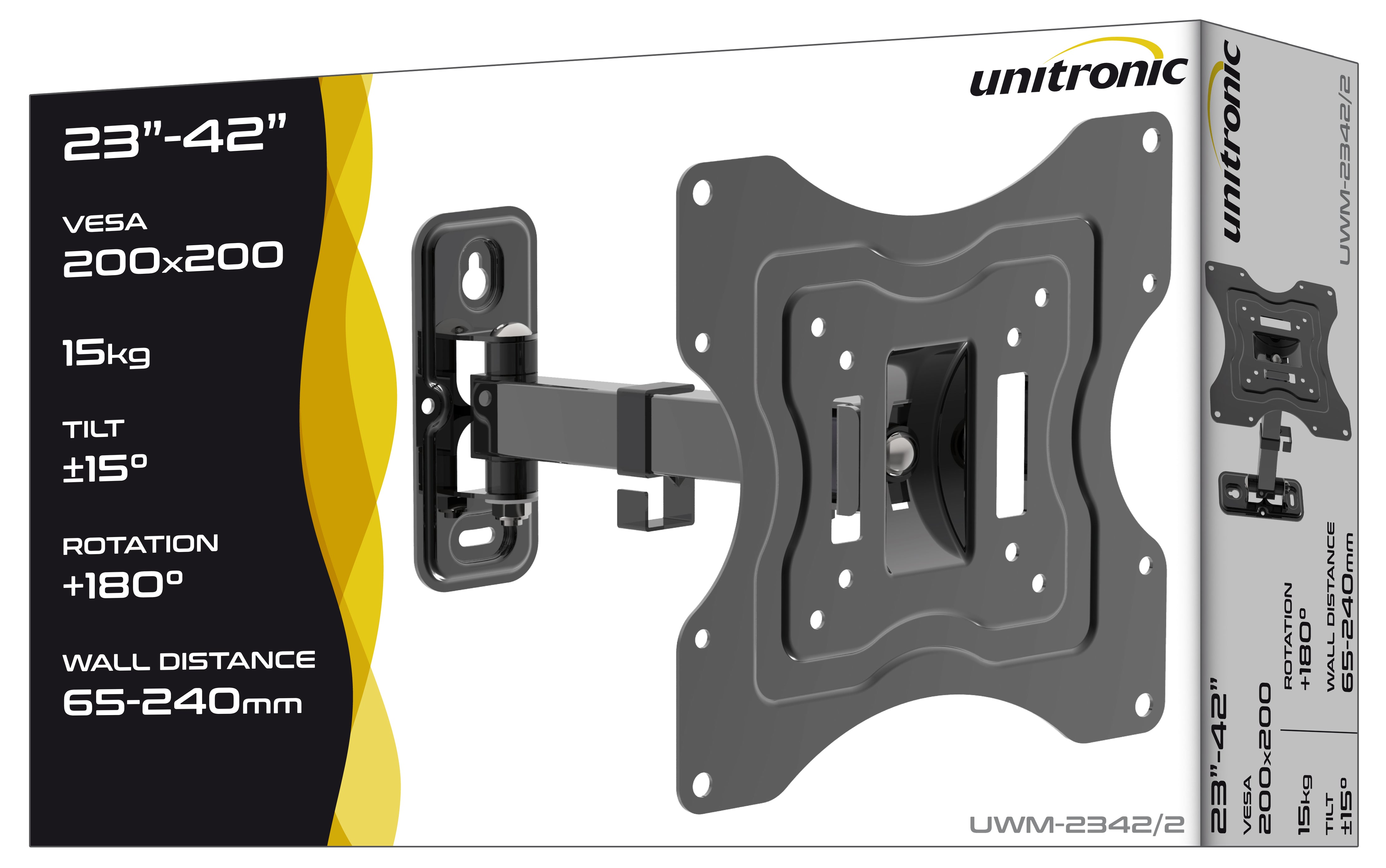 Unitronic Fixed TV Wall Mount — Detail View