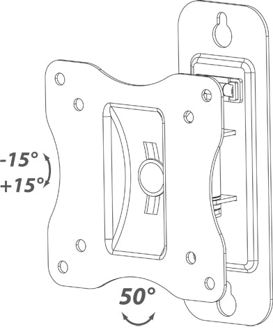 Unitronic Fixed TV Wall Mount — Side View