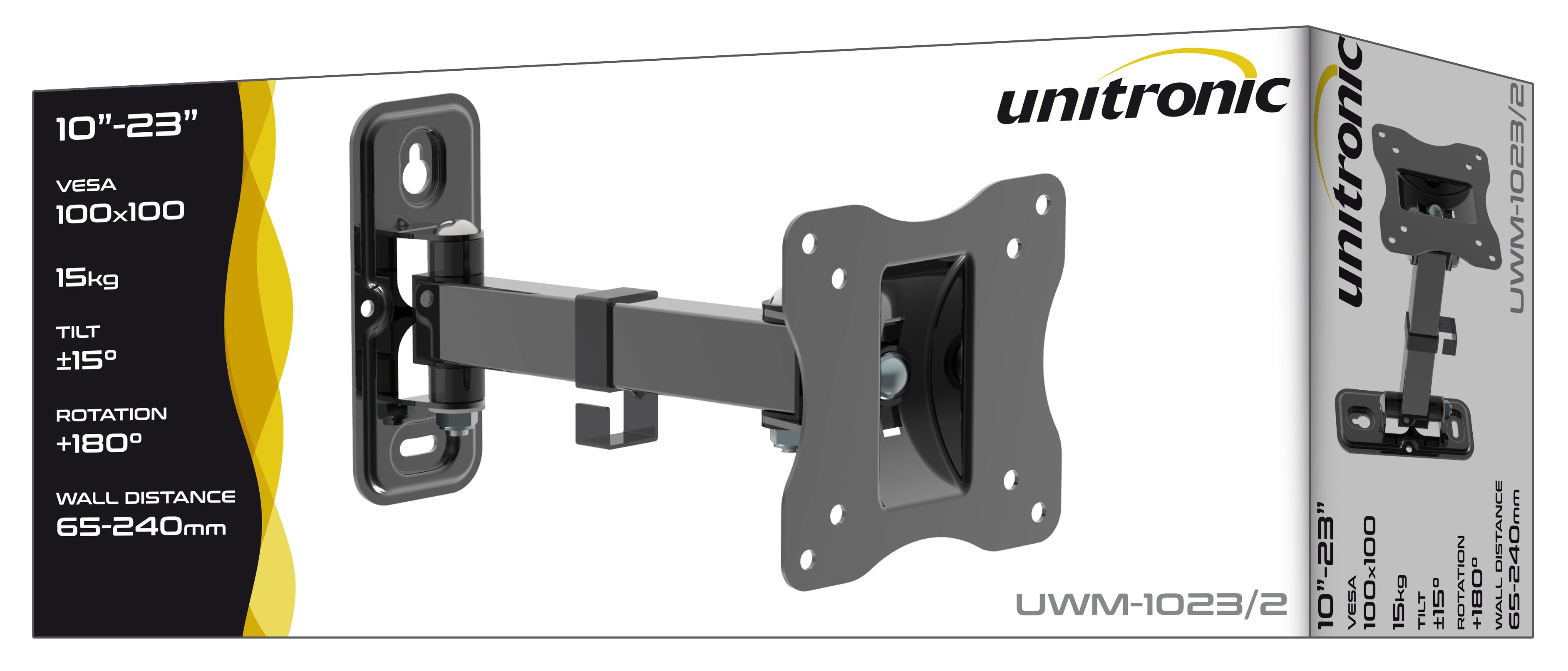 Unitronic Fixed TV Wall Mount — Detail View