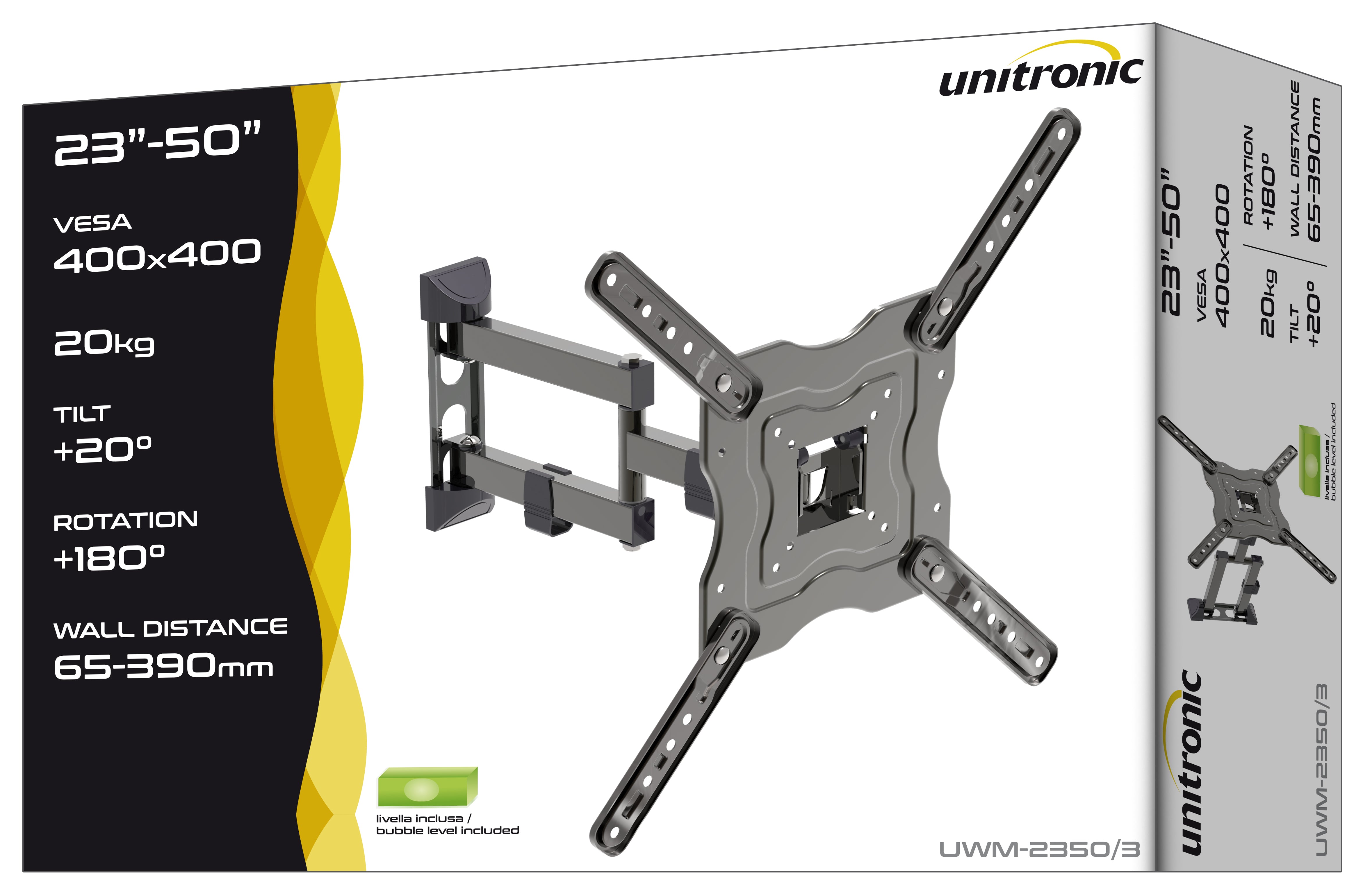 Unitronic Fixed TV Wall Mount — Detail View