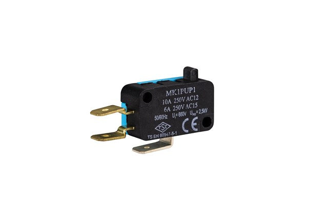 Valco MK1PUP1 Microswitch 1CO Slim Piston – 6A 250V AC, IP20 & AgNi Contacts
