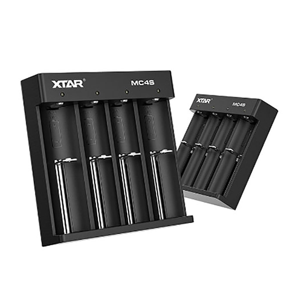 Φορτιστής Μπαταριών XTAR MC4S 4 Θέσεων USB-C – Li-ion, Ni-MH & Αυτόματο 0.5/1.0 A